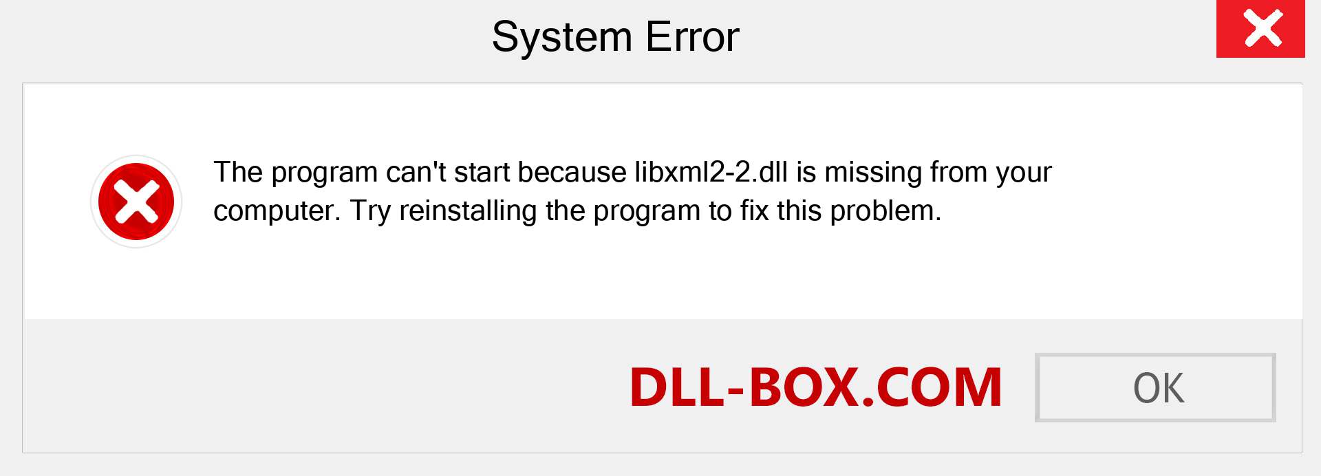  libxml2-2.dll file is missing?. Download for Windows 7, 8, 10 - Fix  libxml2-2 dll Missing Error on Windows, photos, images